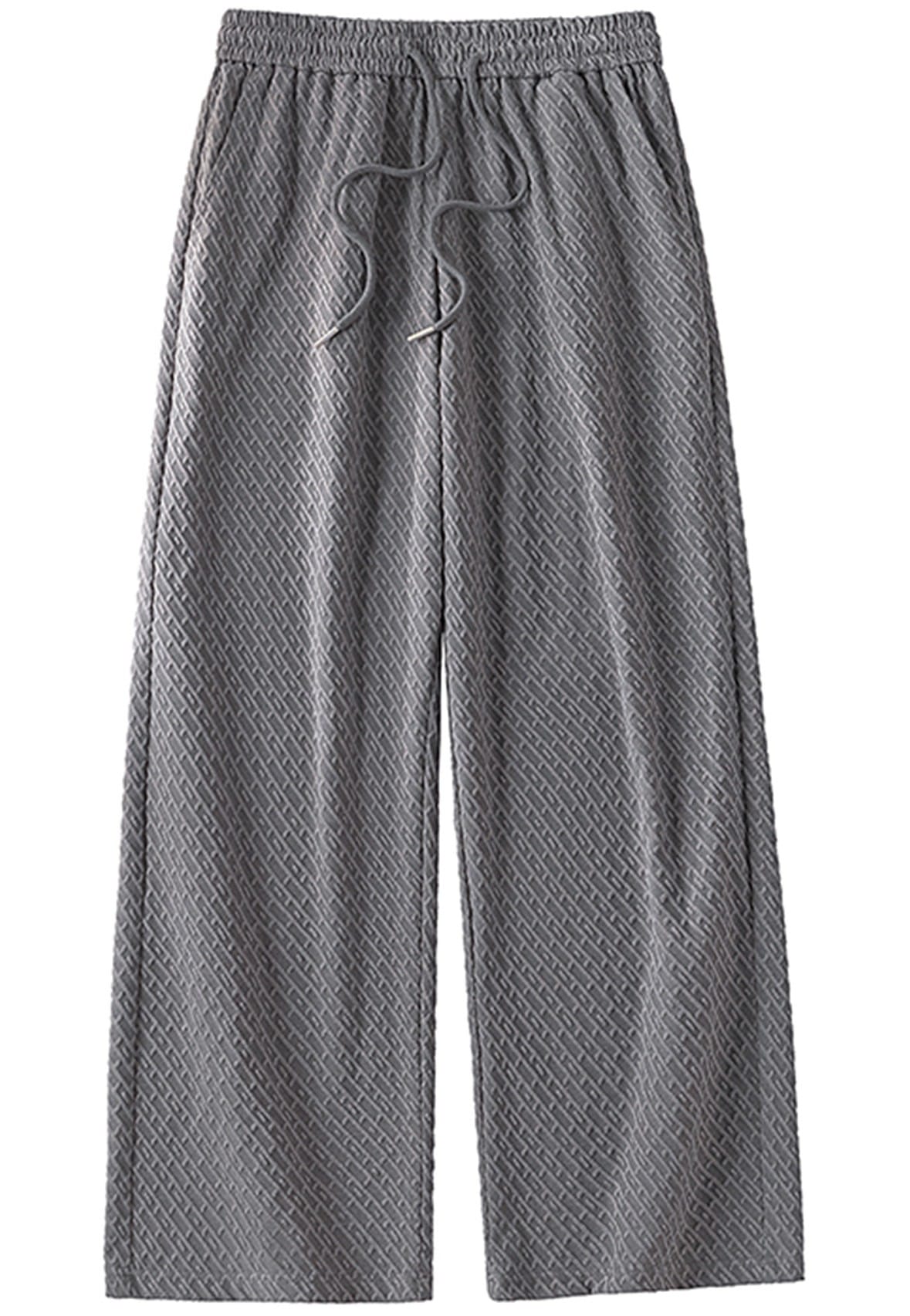 Gray - Tessera Straight Leg Sweatpants