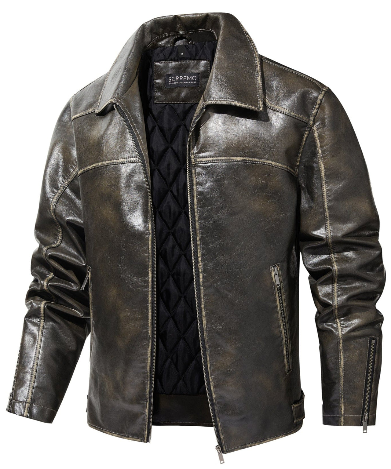 Rustic Edge Leather Jacket
