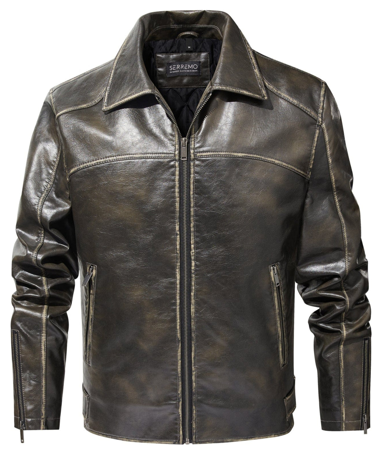 Rustic Edge Leather Jacket
