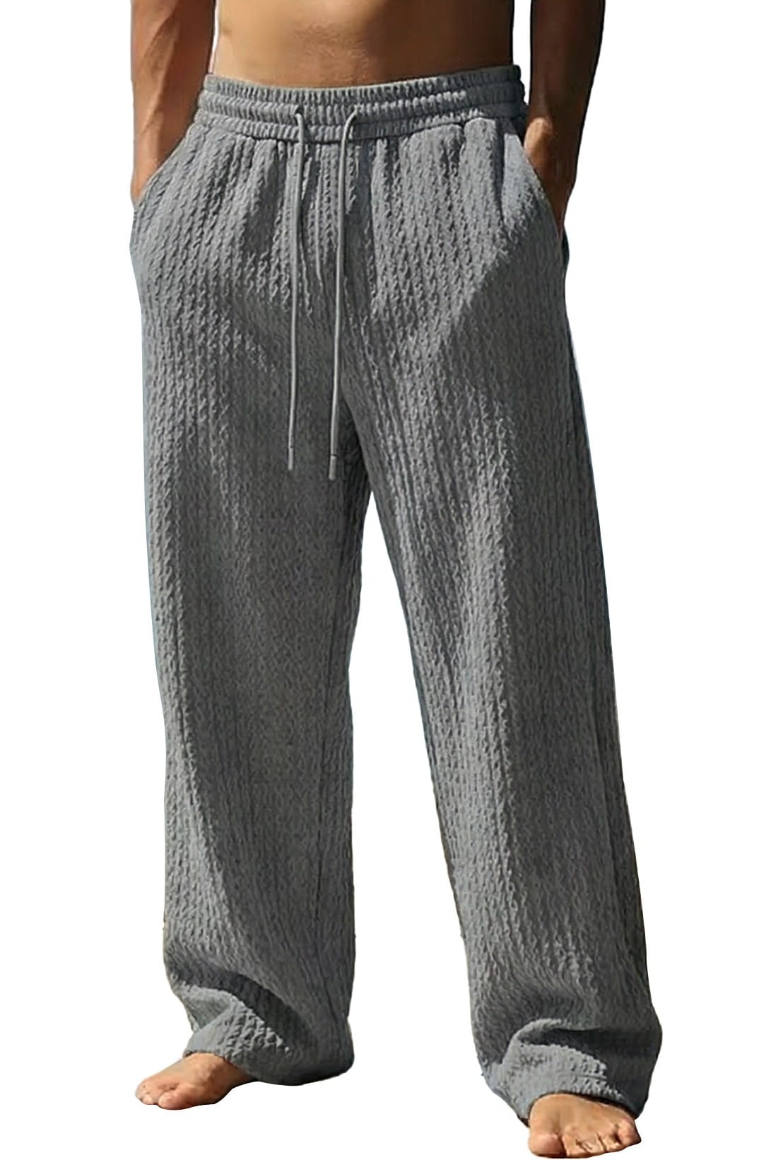 Gray - Caelith Straight Leg Sweatpants