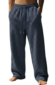Caelith Straight Leg Sweatpants - Navy Blue / S