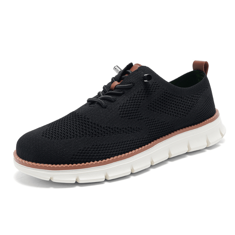 Black - Comfort Plus - Supportive Walking Shoes