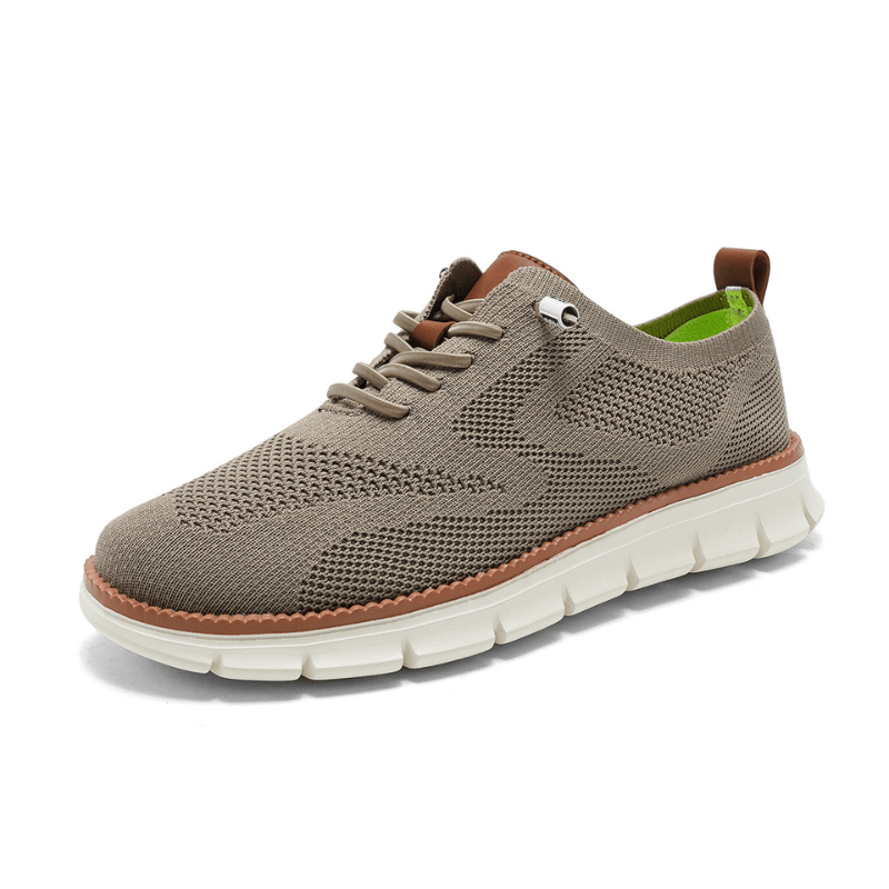Khaki - Comfort Plus - Supportive Walking Shoes