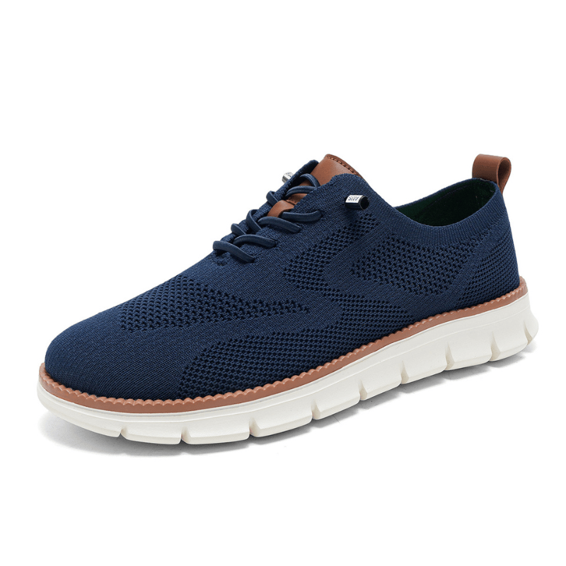 Navy - Comfort Plus - Supportive Walking Shoes