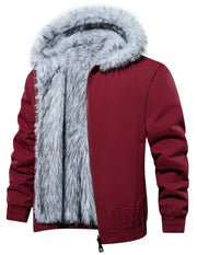 Boreas Parka - Red/Gray / S